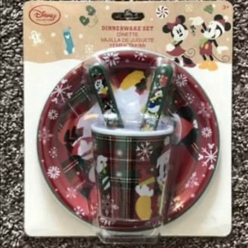 Disney (plate, cup and cutlery)